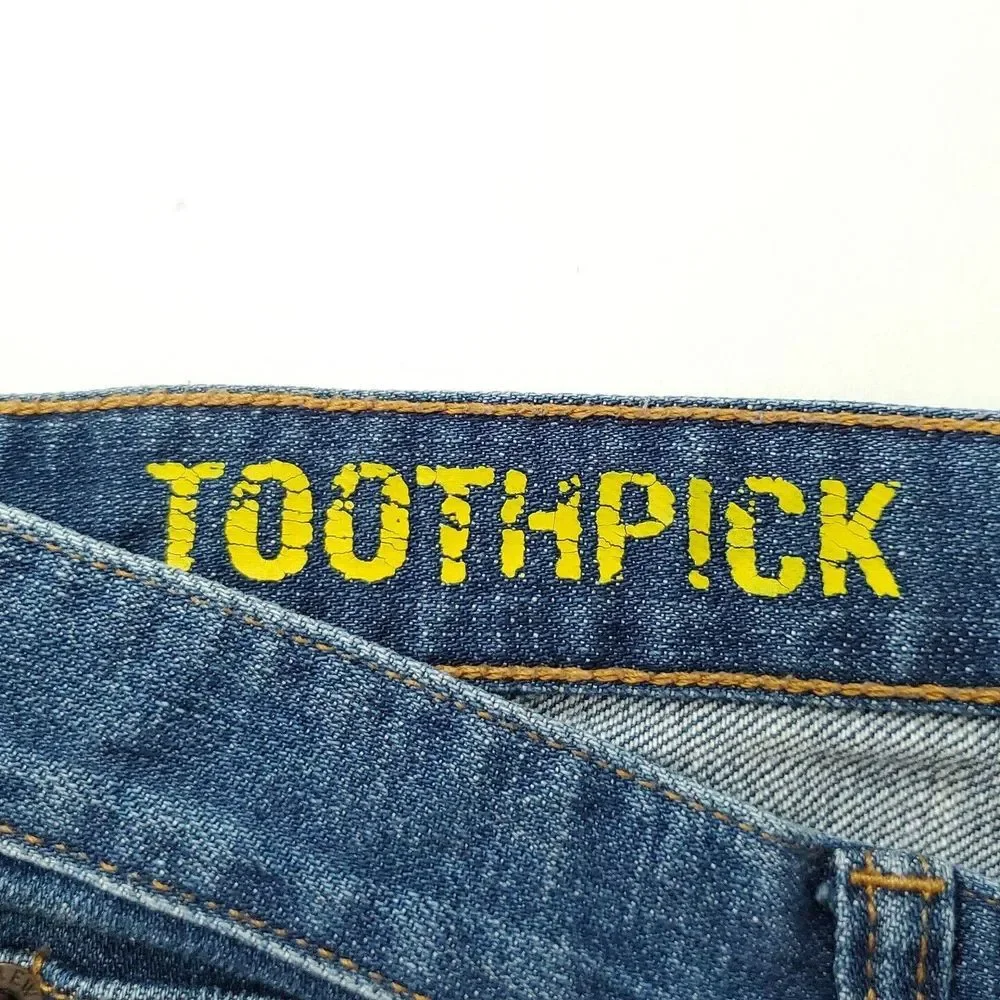 J. Crew Toothpick‎ (Womens 29) Stretch Skinny Denim Jeans Med Blue Wash 5 Pocket